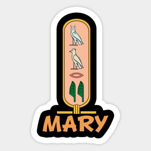 MARY-American names in hieroglyphic letters,  a Khartouch Sticker